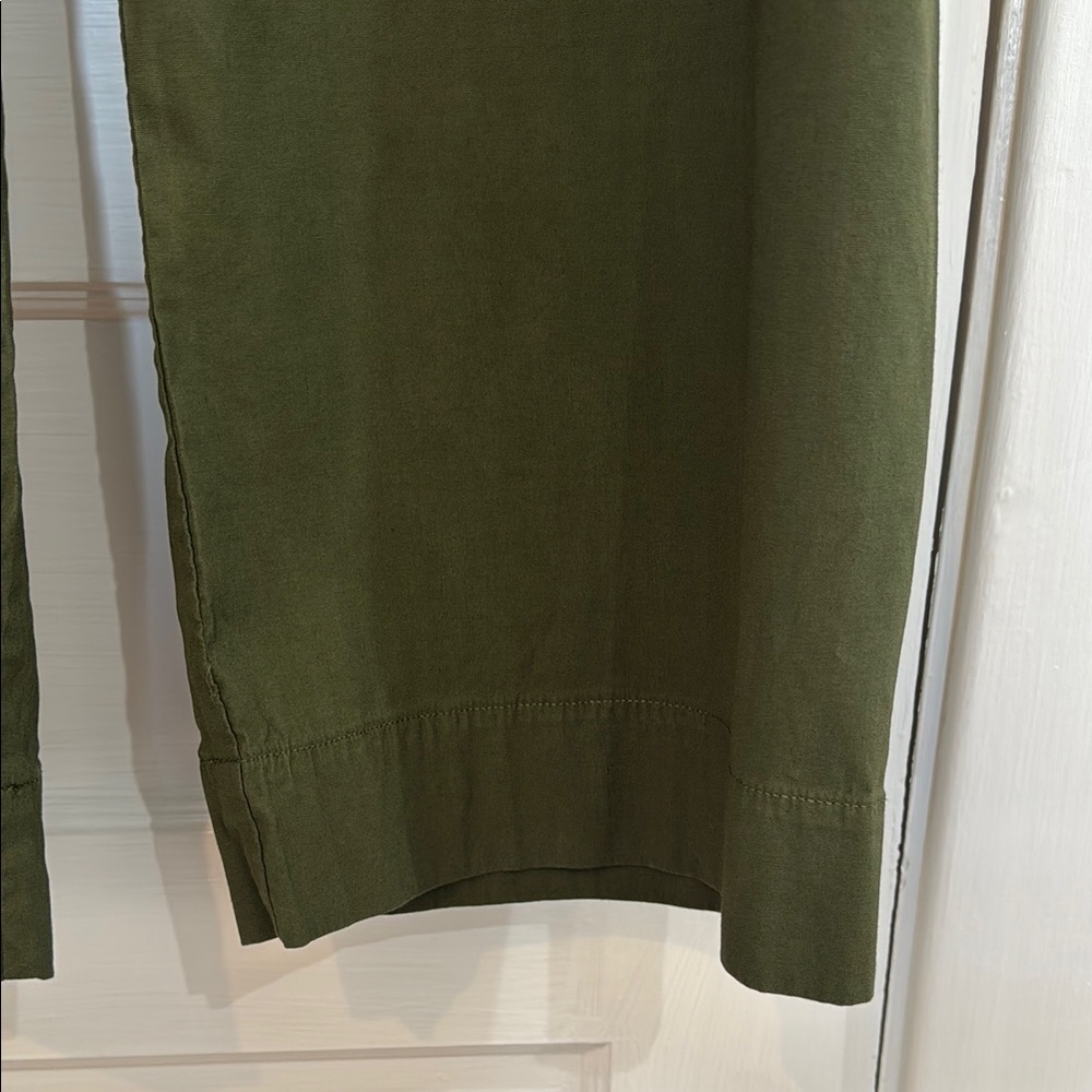 Maeve Olive Green Wide-Leg Pants - Picture 3 of 5